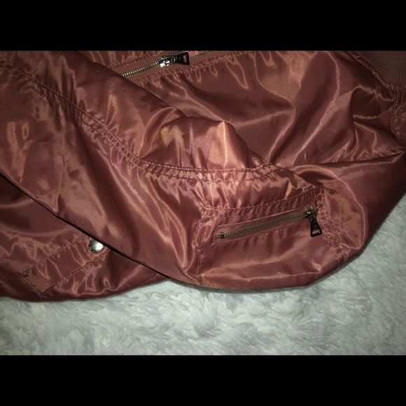 Satin Rose Bomber Jacket - Picture 3 of 4